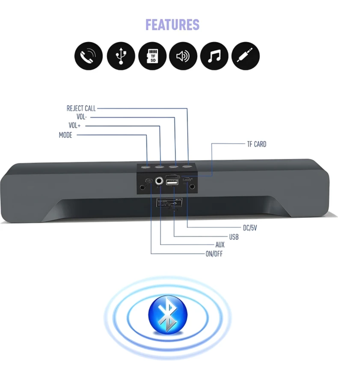 Bluetooth TWS Soundbar